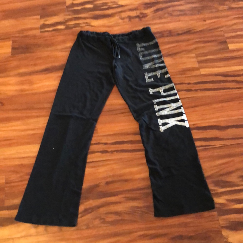Victoria Secret wide leg black sweatpants